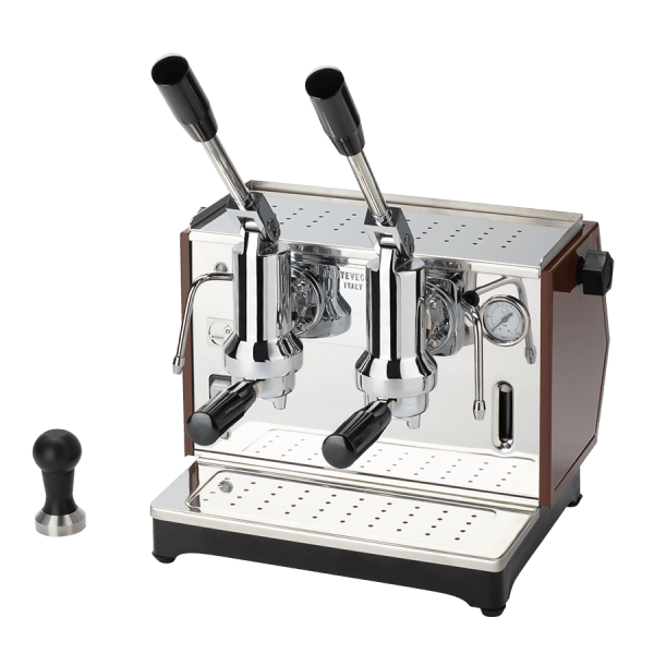 【レバー式エスプレッソマシン】Ponte Vecchio Lever Pontevecchio Lever Espresso Machine Lusso 2 Groups Tobacco