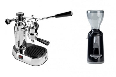 LaPavoni Combo Set Espresso Machine La Pavoni EL europiccola + Coffee grinder Nuova Simonelli Grinta AMMT black - エスプレッソマシン＆グラインダーセット | BARISTA TOOLS