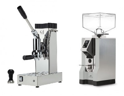 Ponte Vecchio Lever Combo Set Pontevecchio Export Chrome Espresso Machine + Coffee Grinder Eureka Mignon Specialita Chrome - レバー式エスプレッソマシン | BARISTA TOOLS
