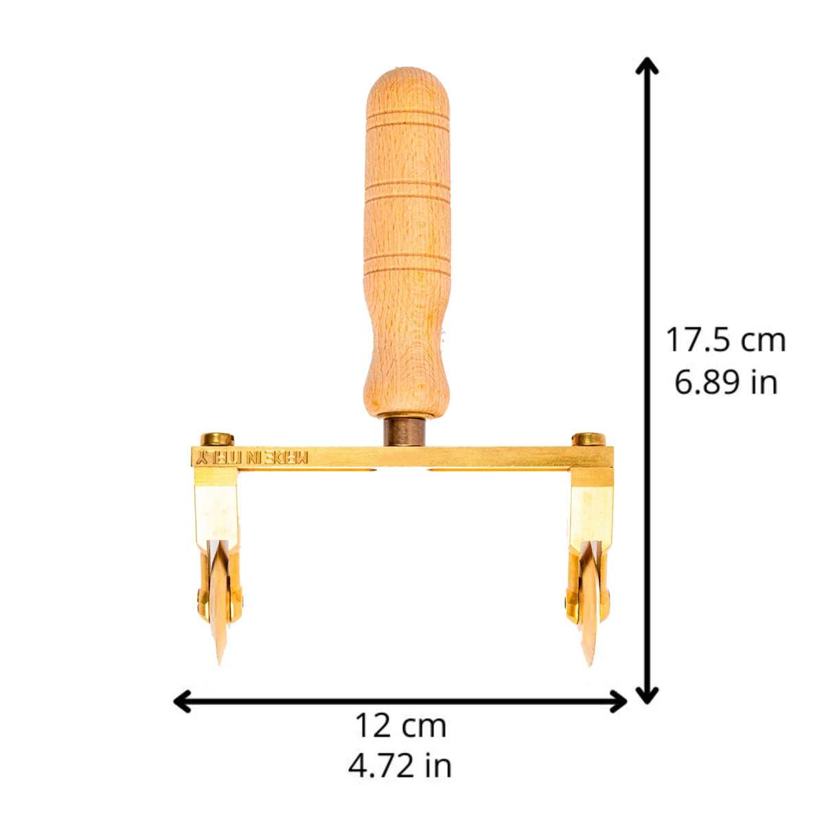 【パスタ製造ツール】LaGondola Double Adjustable Smooth Pasta Cutter Wheel