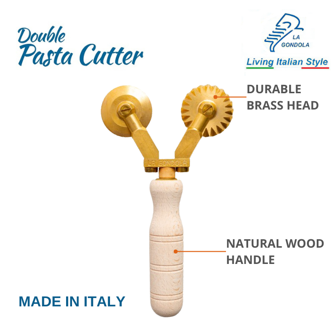 【パスタ製造ツール】LaGondola Double Professional Pasta Cutter