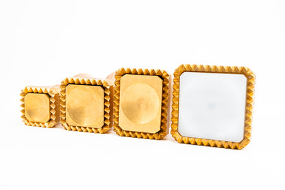 【パスタ製造ツール】LaGondola Festooned Square Ravioli Molds: 35x35 + 45x45 + 45x55 + 60x60