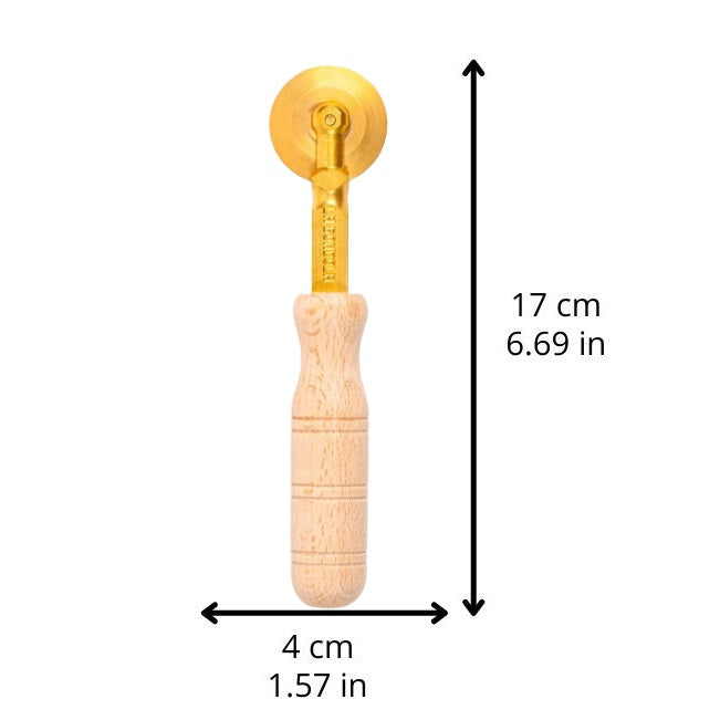 【パスタ製造ツール】LaGondola Half-Moon Ravioli Stamp + Smooth Cutting Wheel