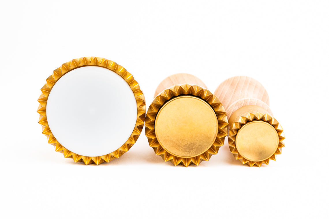 【パスタ製造ツール】LaGondola Ravioli Cutter Round Festooned - 3 festooned rounds 34/50/65