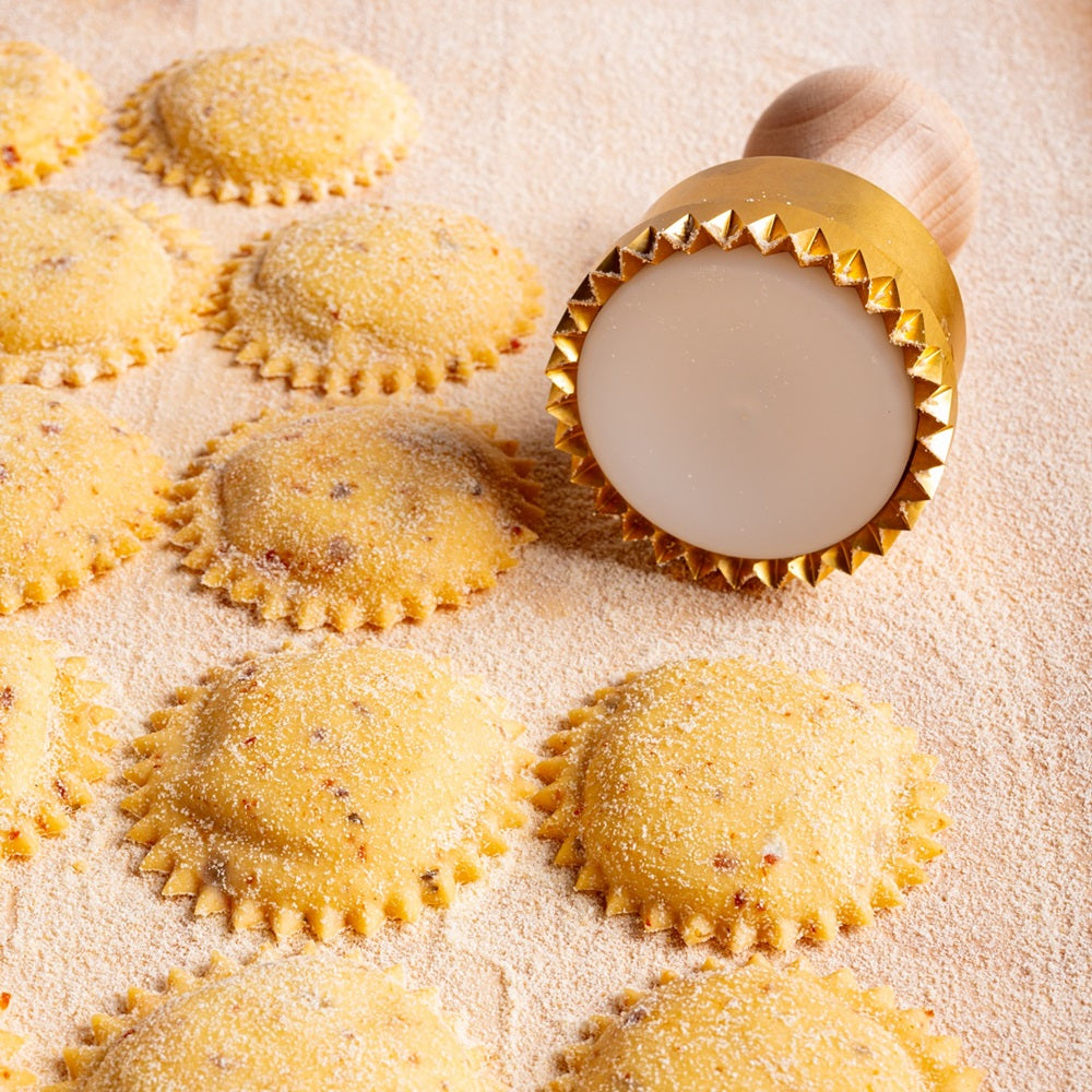 【パスタ製造ツール】LaGondola Ravioli Molds 60x60 + Fluted Round 65