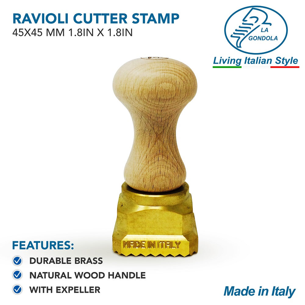 【パスタ製造ツール】LaGondola Ravioli Stamp 45x45