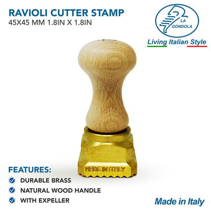 【パスタ製造ツール】LaGondola Ravioli Stamp 45x45