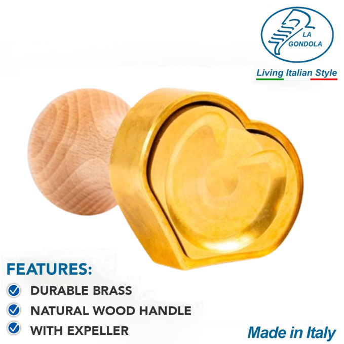 【パスタ製造ツール】LaGondola Ravioli Stamp Heart