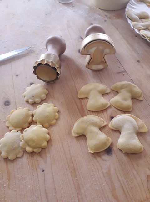 【パスタ製造ツール】LaGondola Ravioli Stamp Mushroom