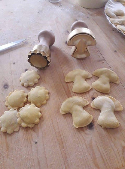 【パスタ製造ツール】LaGondola Ravioli Stamp Mushroom