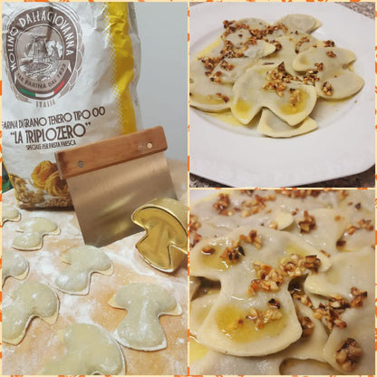 【パスタ製造ツール】LaGondola Ravioli Stamp Mushroom