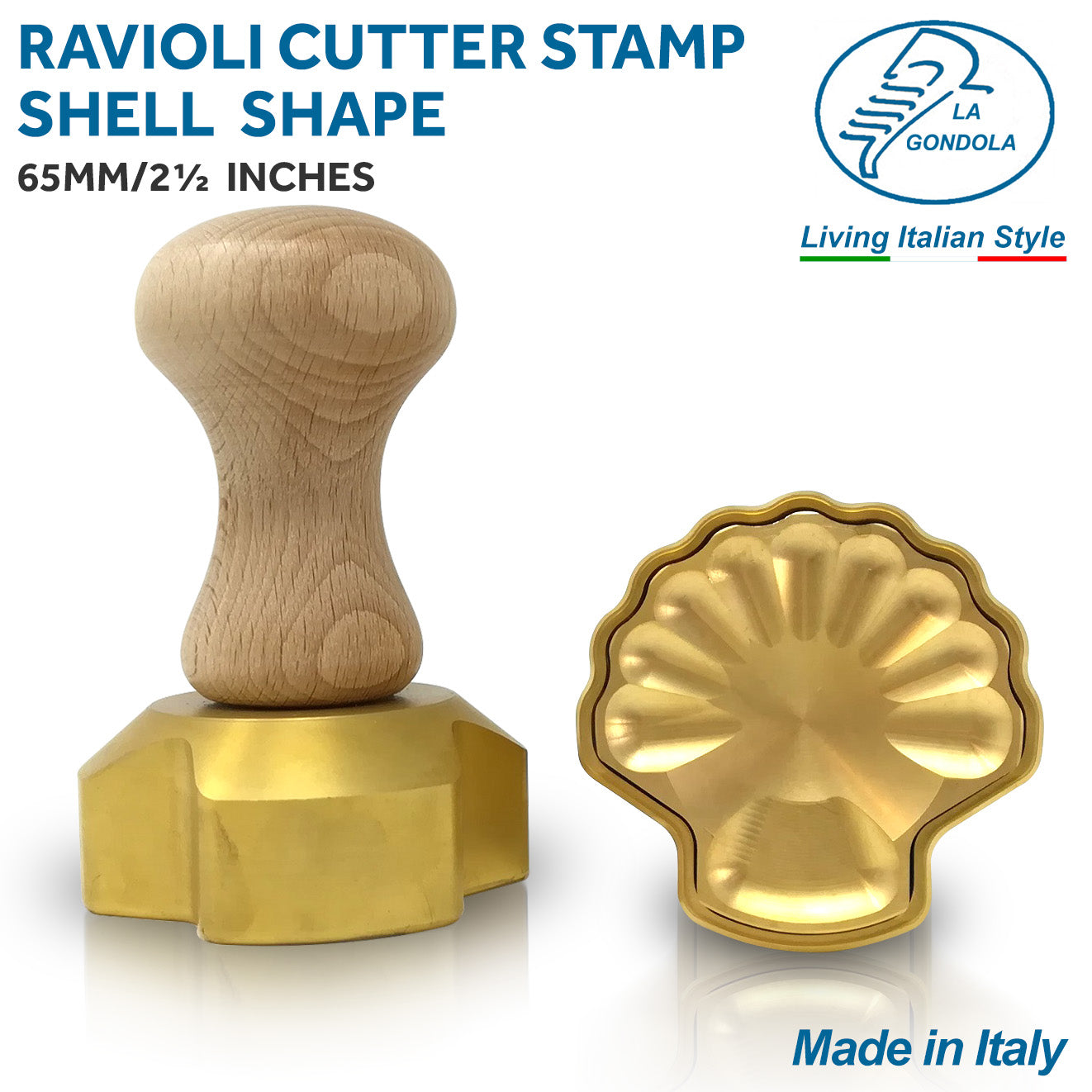 【パスタ製造ツール】LaGondola Ravioli Stamp Shell
