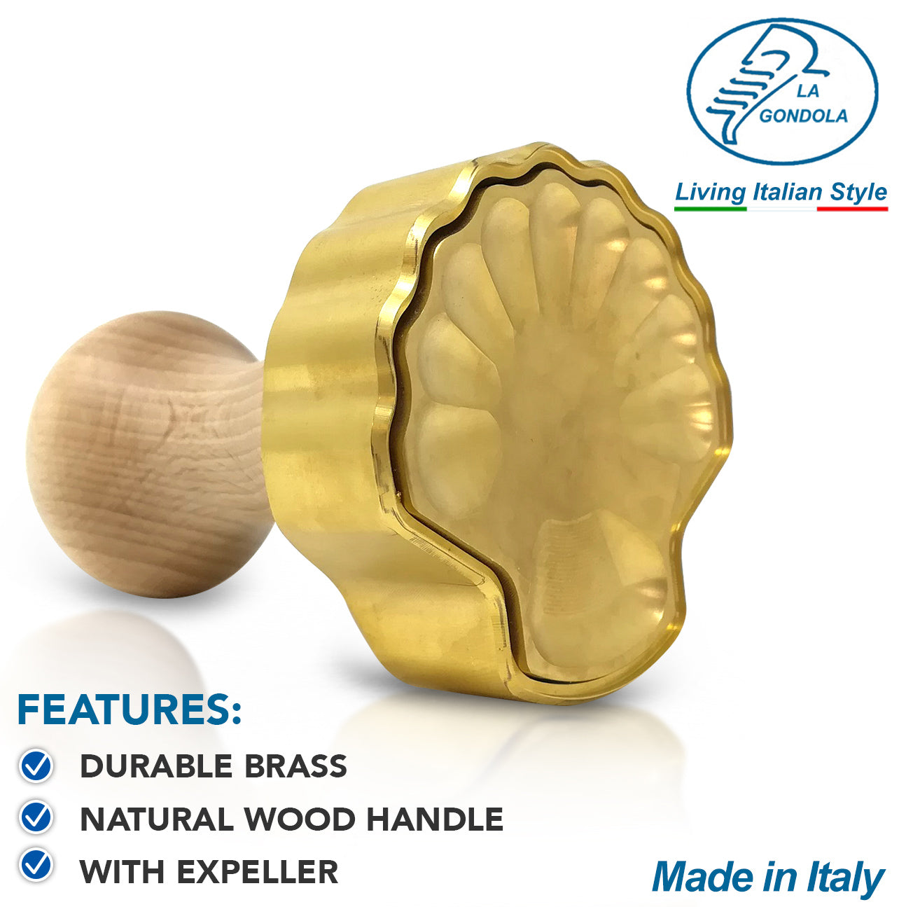 【パスタ製造ツール】LaGondola Ravioli Stamp Shell
