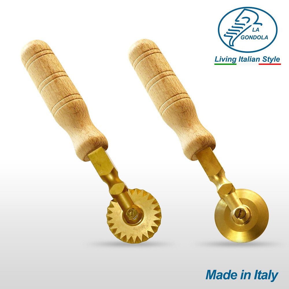 【パスタマシン】LaGondola Set of 1 Festooned Wheel and 1 Smooth Wheel