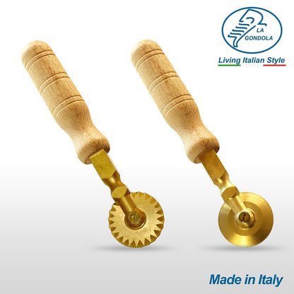【パスタマシン】LaGondola Set of 1 Festooned Wheel and 1 Smooth Wheel