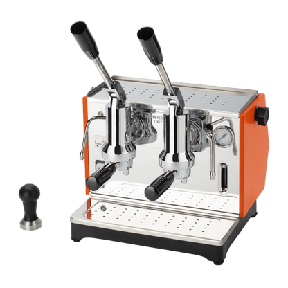 【レバー式エスプレッソマシン】Ponte Vecchio Lever Pontevecchio Lever Espresso Machine Lusso 2 Groups Orange
