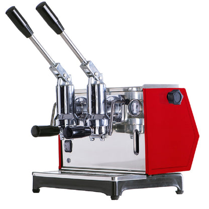 【レバー式エスプレッソマシン】Ponte Vecchio Lever Pontevecchio Lever Espresso Machine Lusso 2 Groups Red