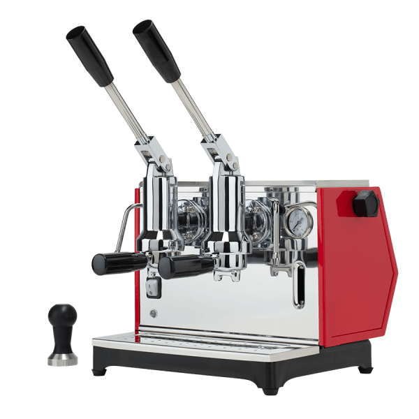 【レバー式エスプレッソマシン】Ponte Vecchio Lever Pontevecchio Lever Espresso Machine Lusso 2 Groups Red