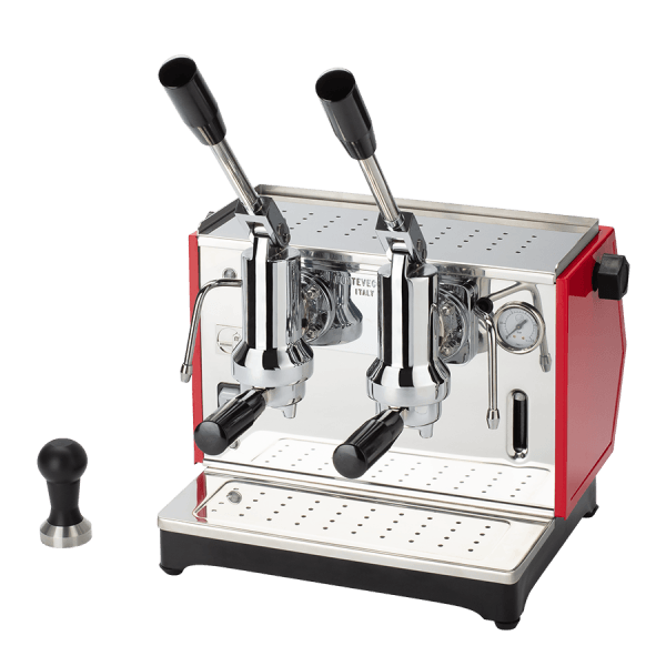 【レバー式エスプレッソマシン】Ponte Vecchio Lever Pontevecchio Lever Espresso Machine Lusso 2 Groups Red