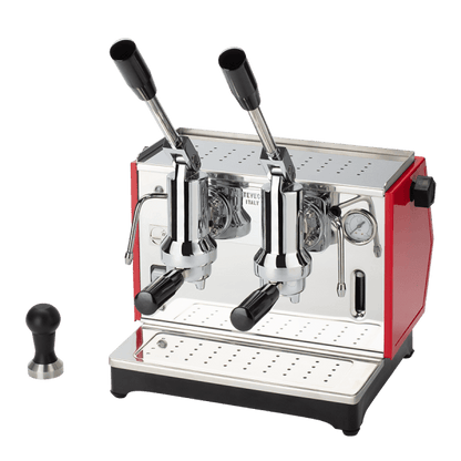 【レバー式エスプレッソマシン】Ponte Vecchio Lever Pontevecchio Lever Espresso Machine Lusso 2 Groups Red