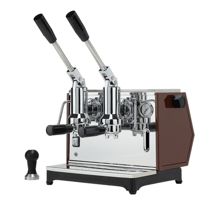 【レバー式エスプレッソマシン】Ponte Vecchio Lever Pontevecchio Lever Espresso Machine Lusso 2 Groups Tobacco