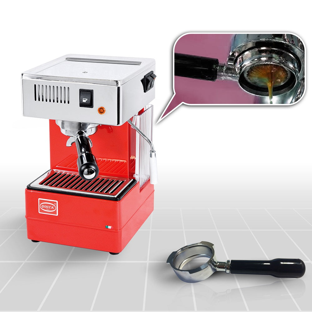 【エスプレッソマシン】QuickMill- Steel Model Quick Mill 820 Coffee Machine red special